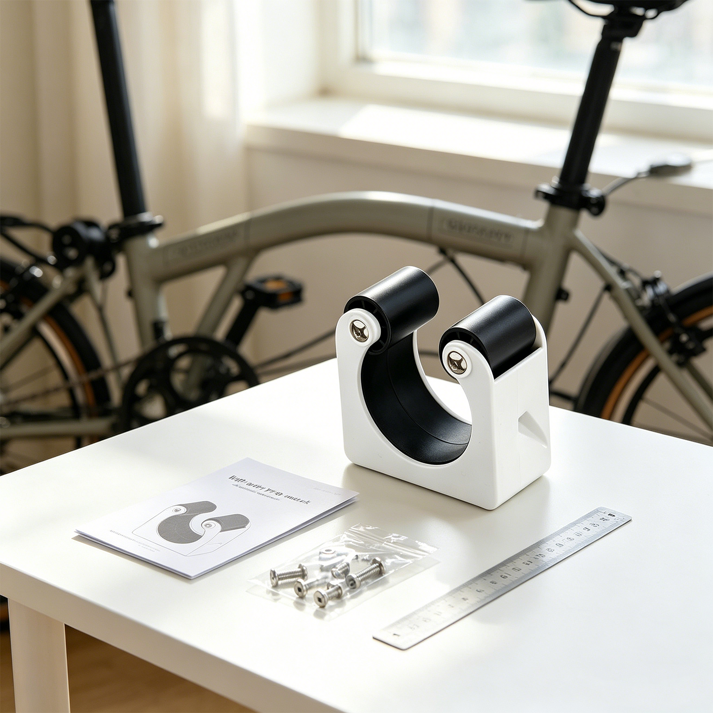 Simple Wall-Mounted Hook for Mountain Bikes