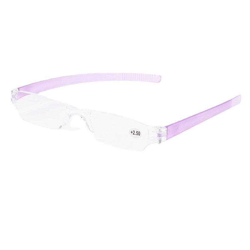 Ultra-Light Transparent Resin Reading Glasses with Pen Holder