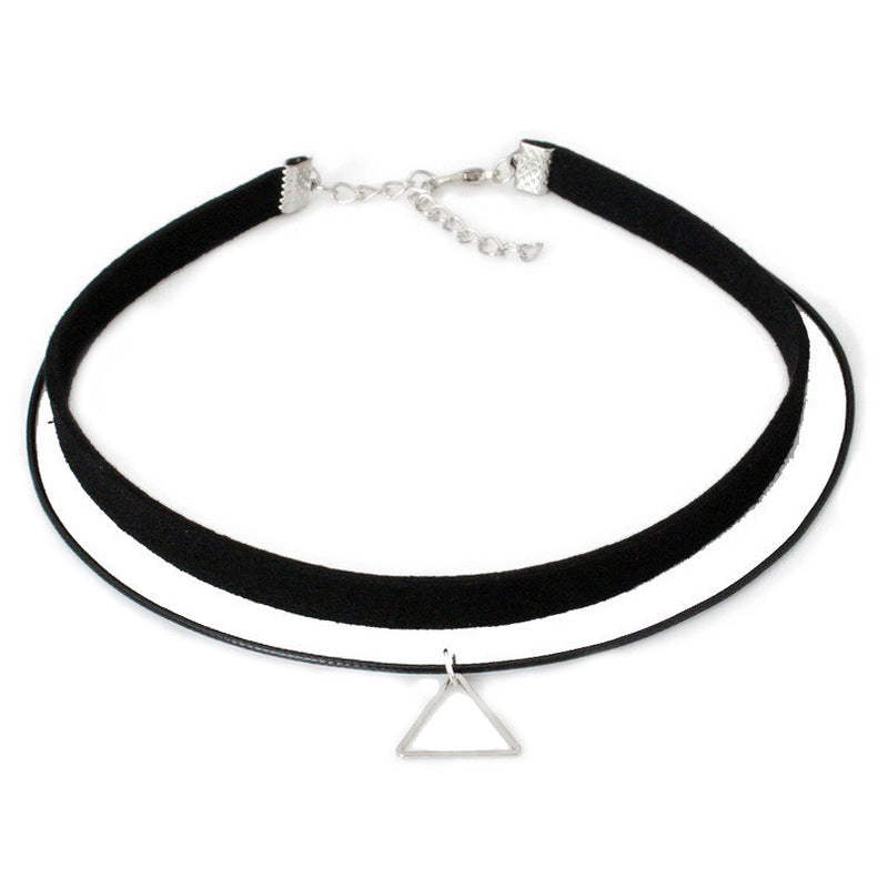 Fashion Velvet Choker Necklace Set – Trendy Tassel Collar Necklace Collection for Women