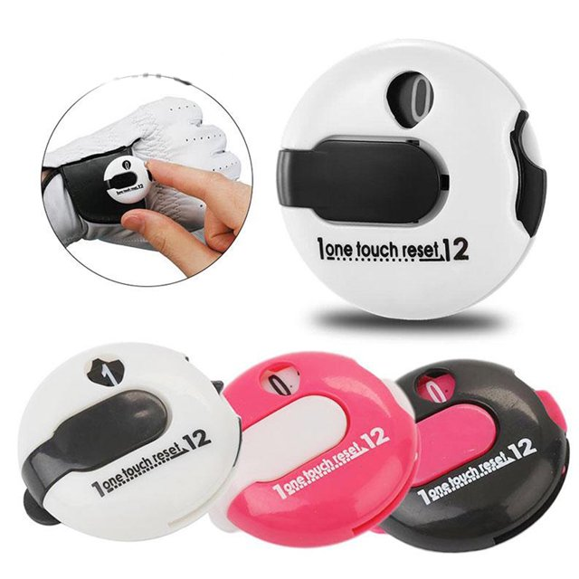 Mini golf scorer glove clip, golf shot counter, putting glove counter