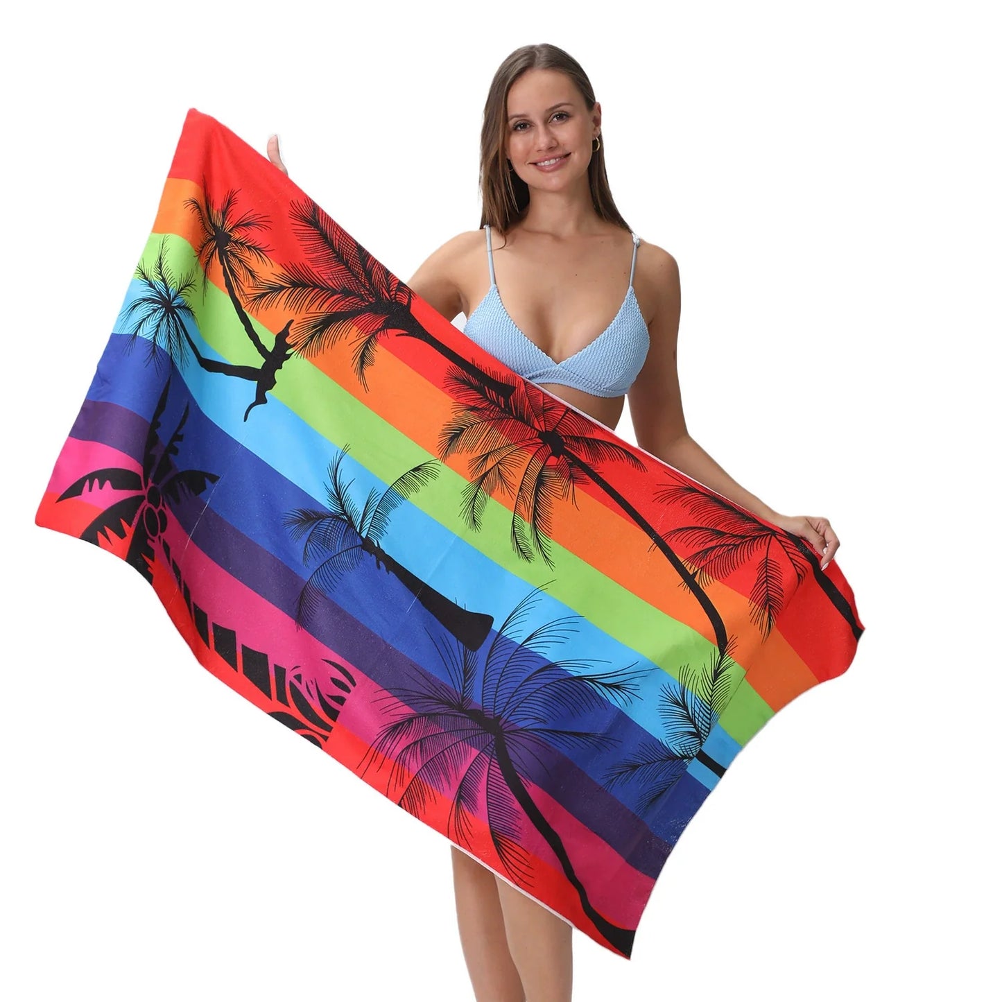 Oversized Microfiber Printed Beach Towel