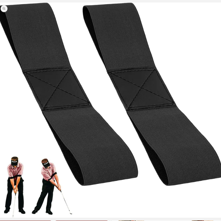 Golf swing trainer to correct arm posture and improve your swing.