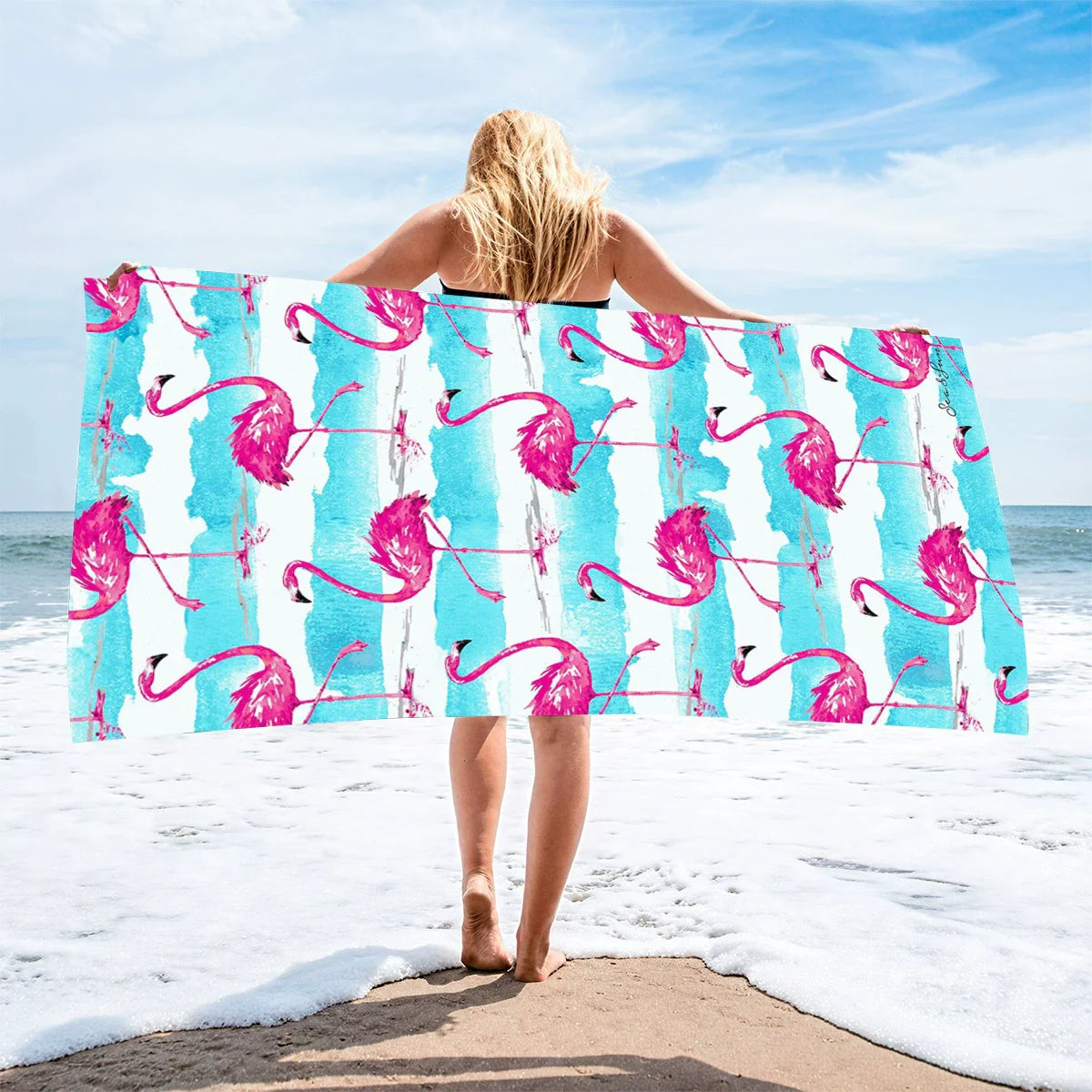 Oversized Microfiber Printed Beach Towel