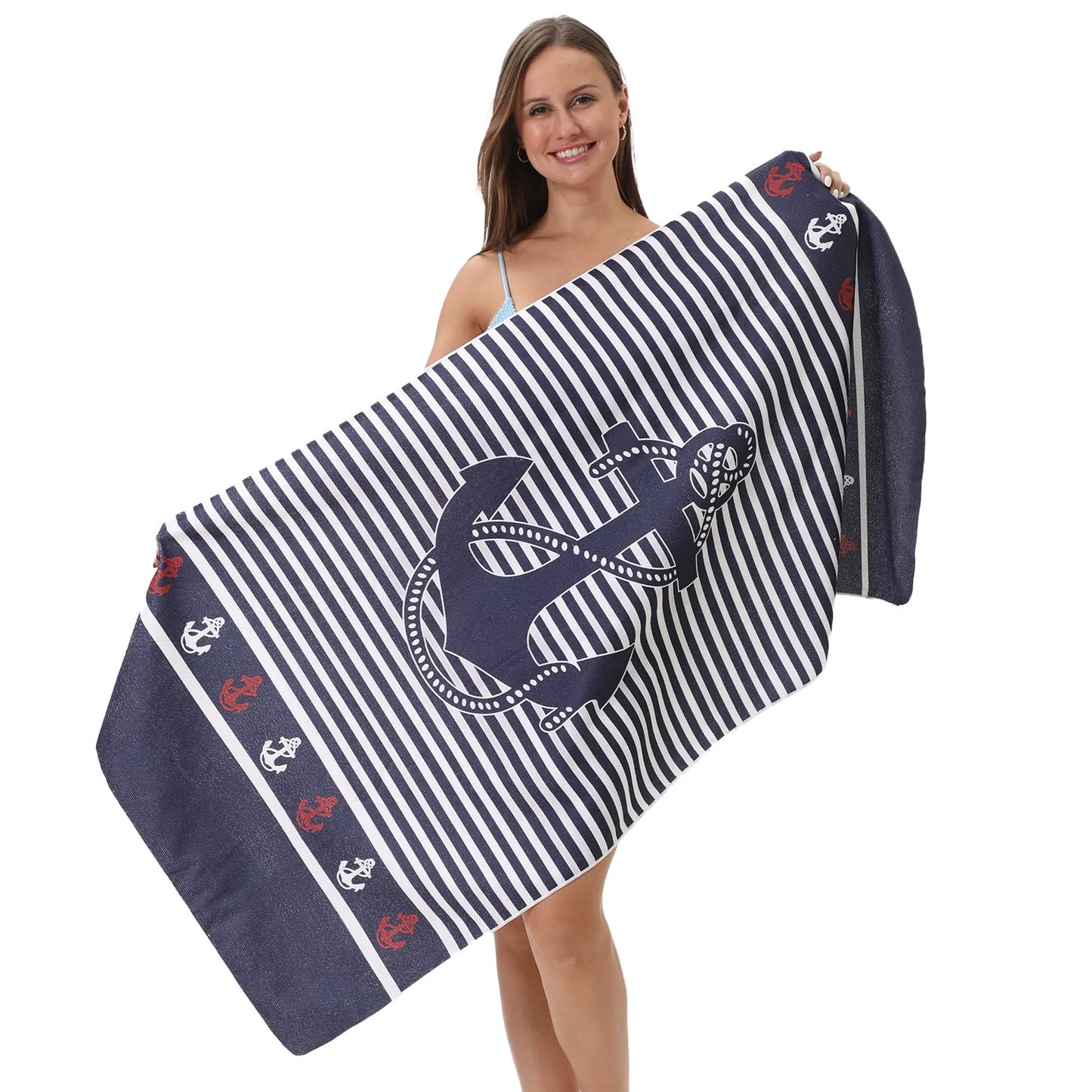 Oversized Microfiber Printed Beach Towel