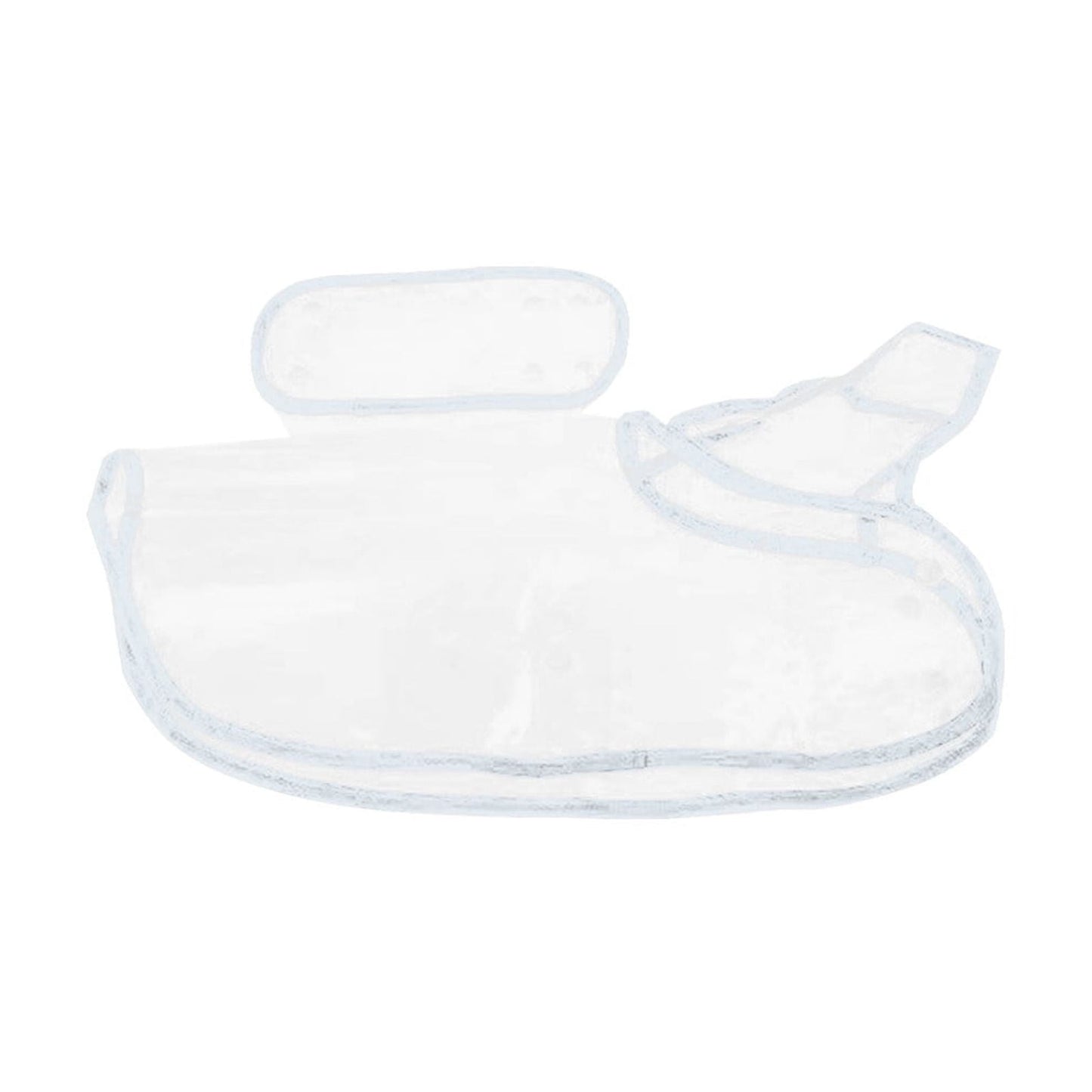 PVC waterproof transparent raincoat dress for pet puppies, with hood