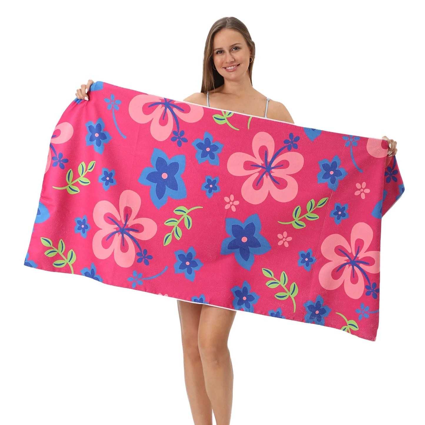 Oversized Microfiber Printed Beach Towel