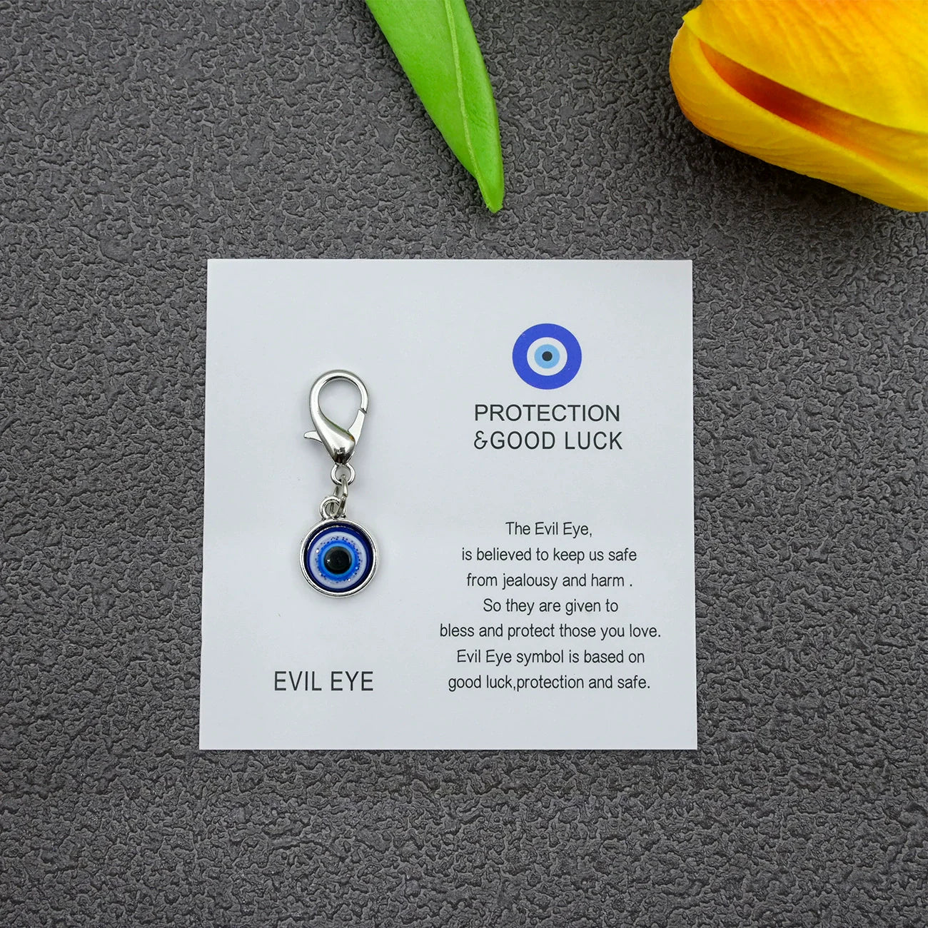Blue Evil Eye Good Luck Keychain