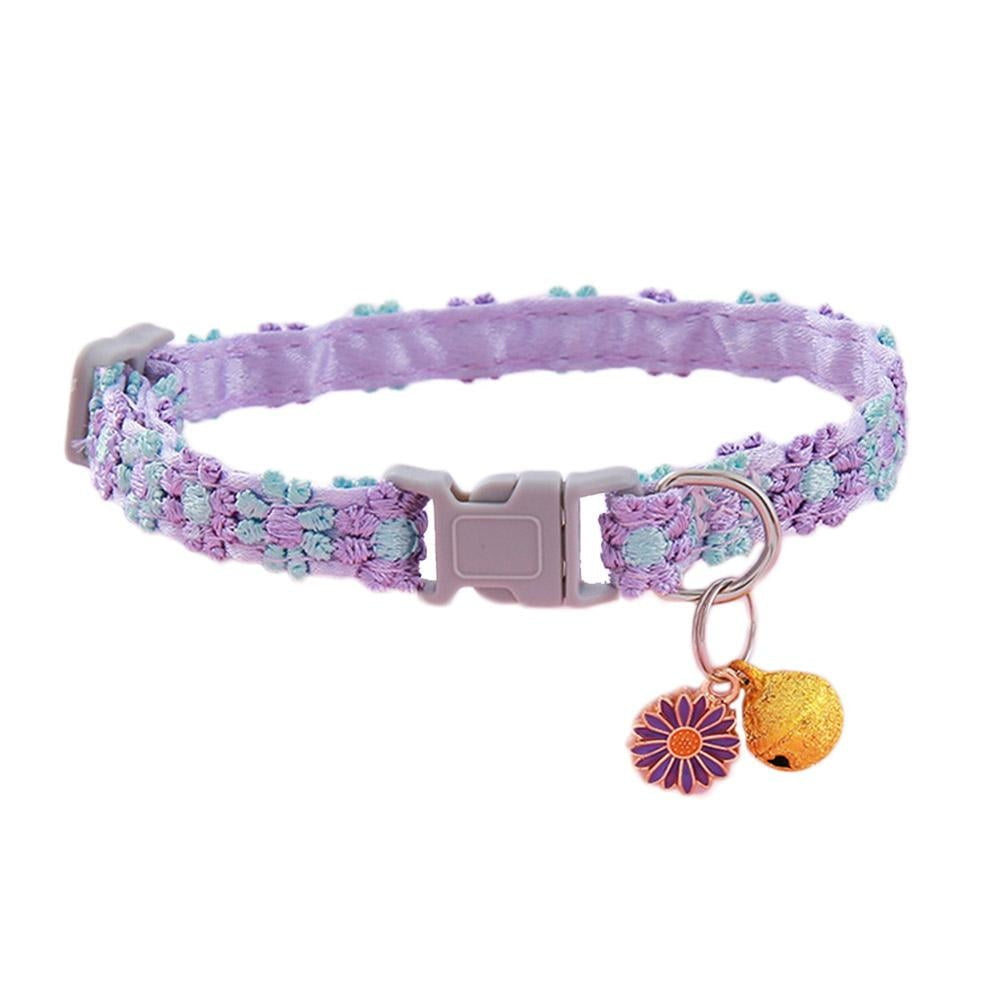 Pet Collar — Features a Safety Buckle and Bell