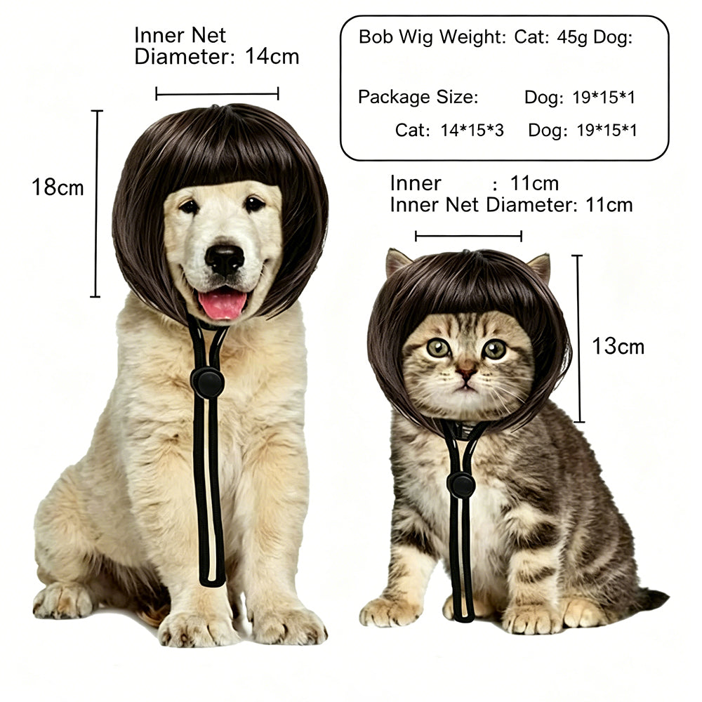 Pet-themed bangs wigs suitable for parties