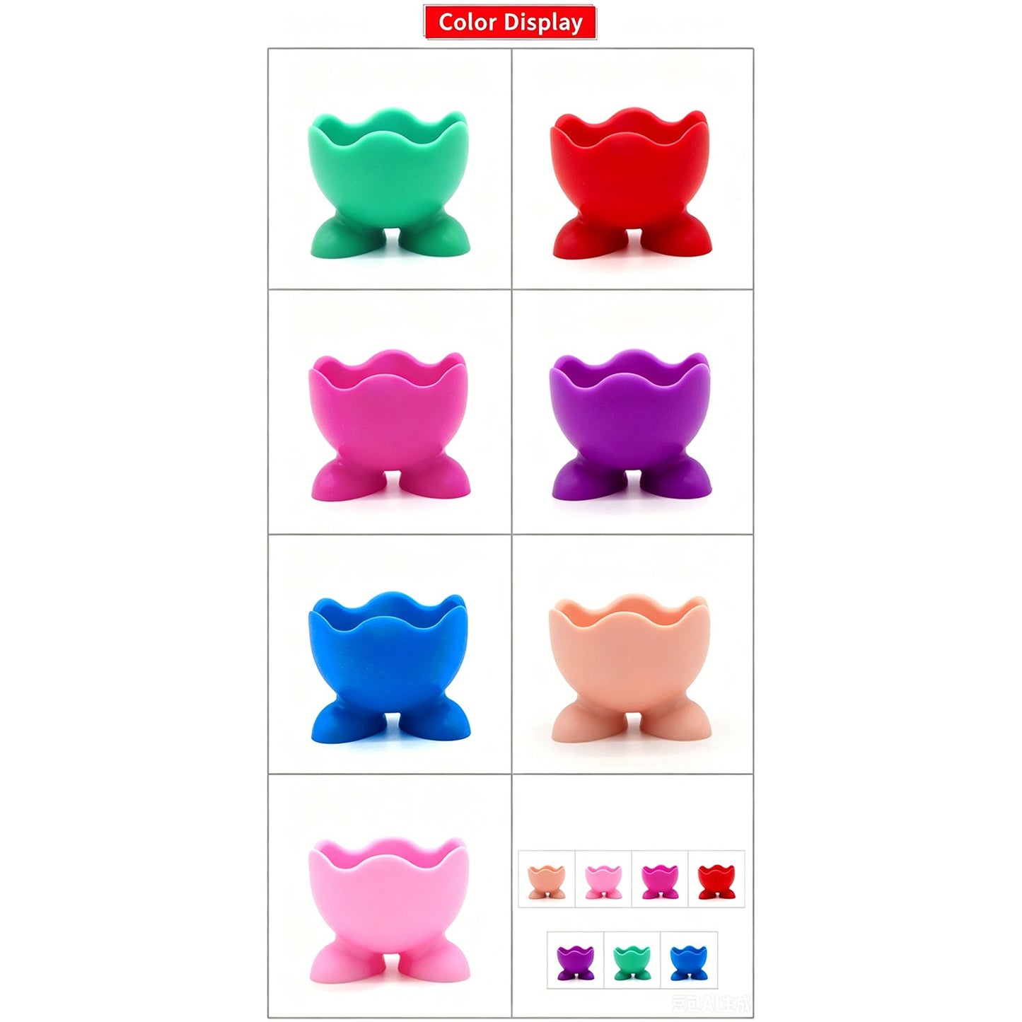 Silicone powder puff storage holder