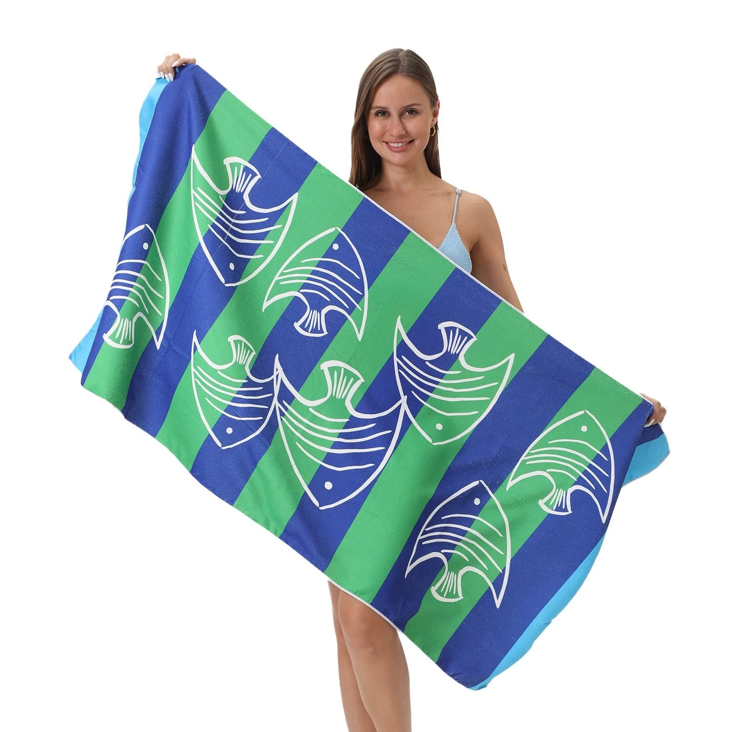 Oversized Microfiber Printed Beach Towel