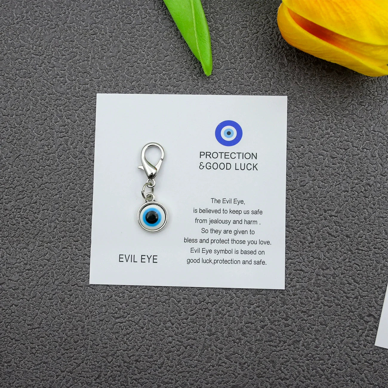 Blue Evil Eye Good Luck Keychain