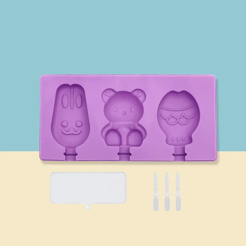 Cute Silicone Popsicle and Ice Cream Mold
