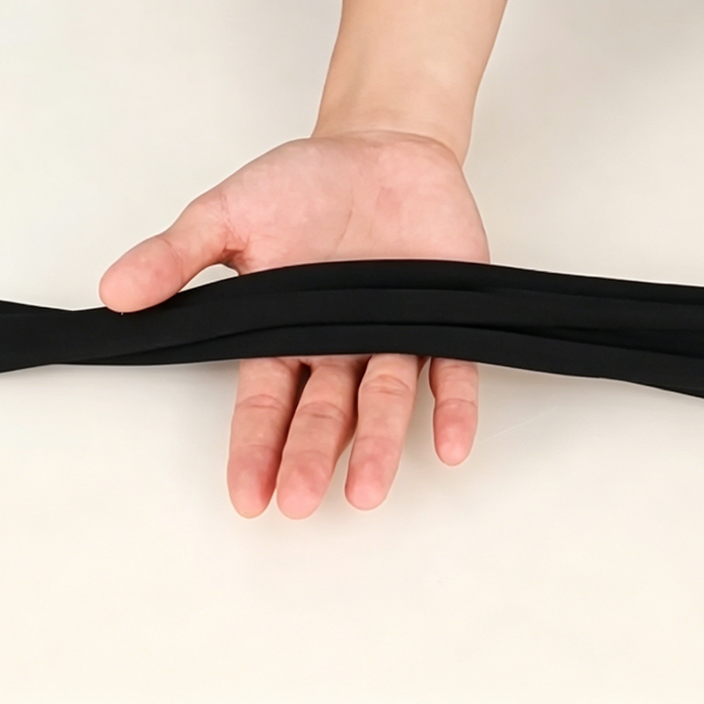Oversized tie-strap sleep cap