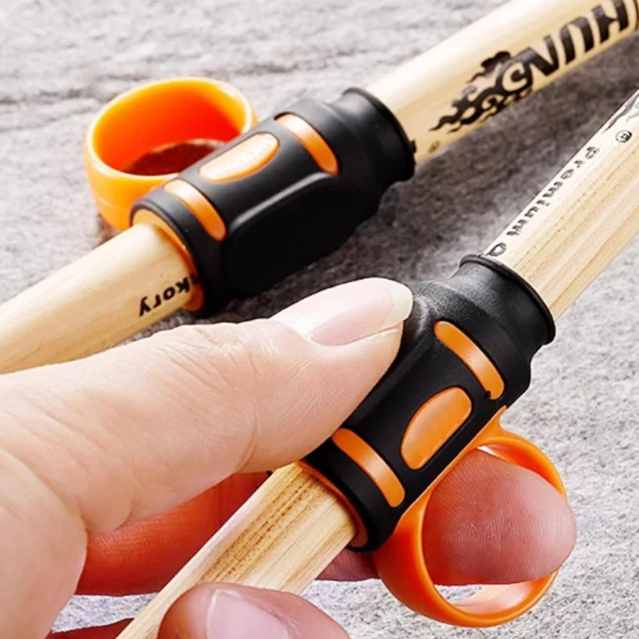 Silicone drumstick rotation controller auxiliary