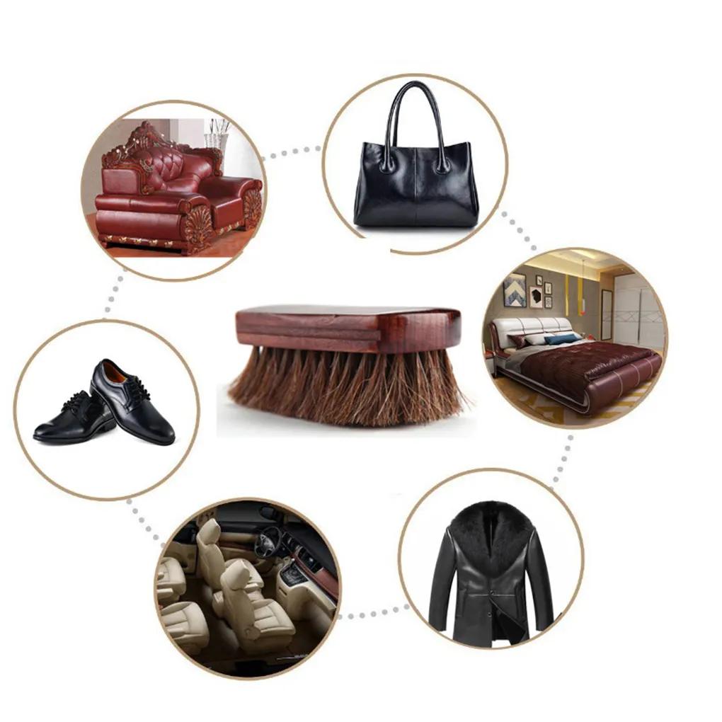 Premium Horsehair Shoe Cleaning Brush
