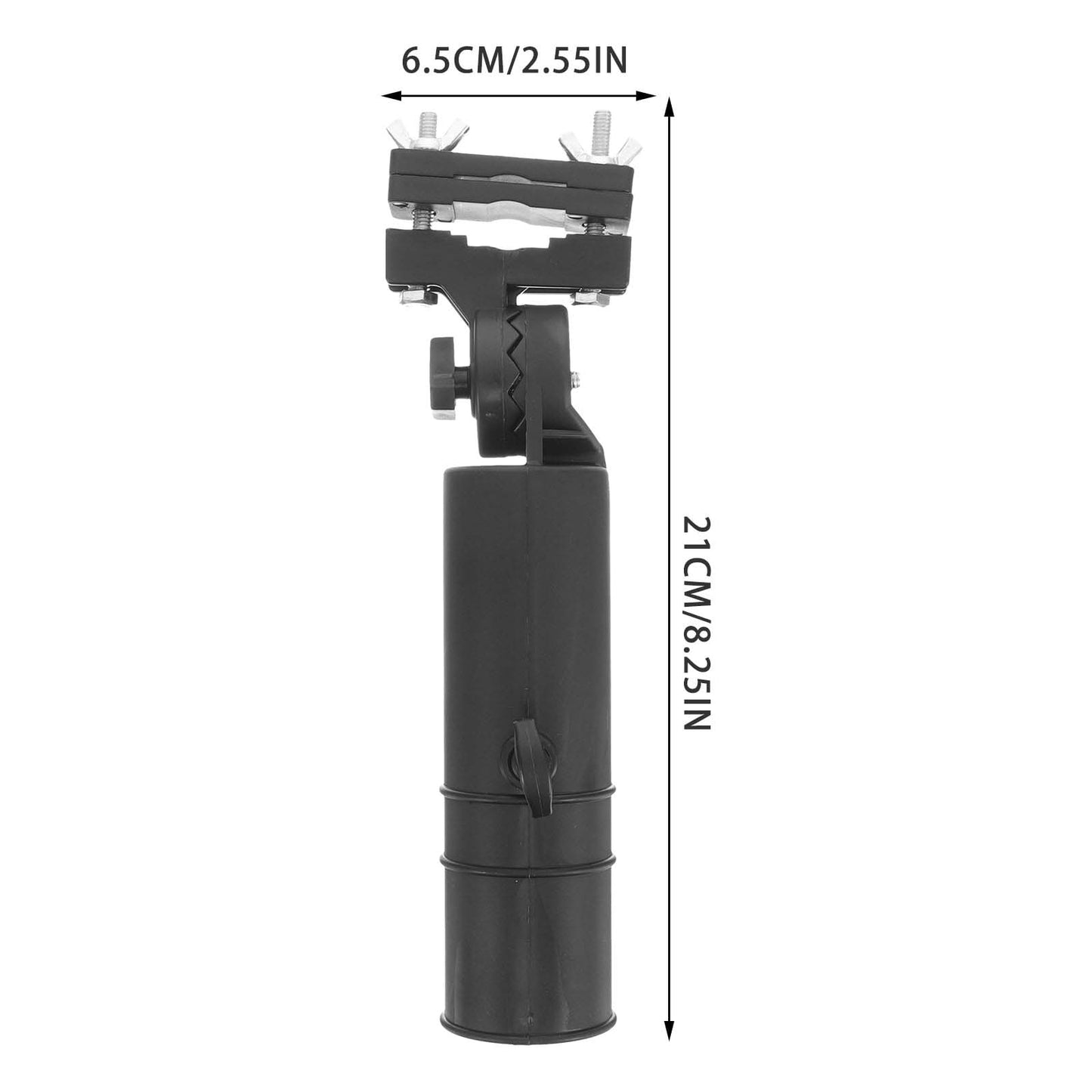 Ergonomic Golf Cart Umbrella Stand Adjustable Clip Holder for Golf Umbrellas