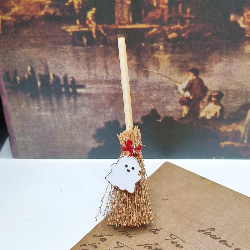 Mystical Mini Witch Broom Festival PVC Hanging Pendant