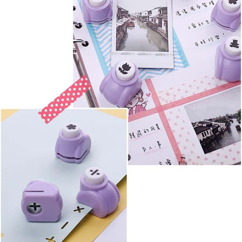 Portable handheld paper punch, DIY scrapbook punch, suitable for greeting cards and artwork making.