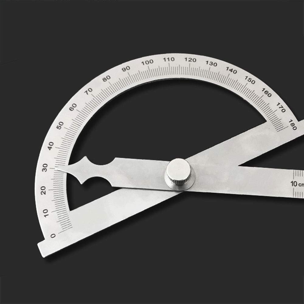 360° Stainless Steel Angle Measuring Ruler
