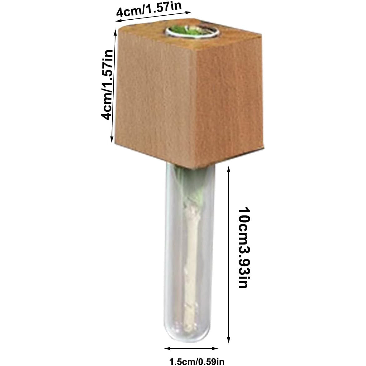 Magnetic Fridge Glass Tube Planter