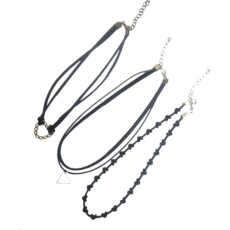 Fashion Velvet Choker Necklace Set – Trendy Tassel Collar Necklace Collection for Women