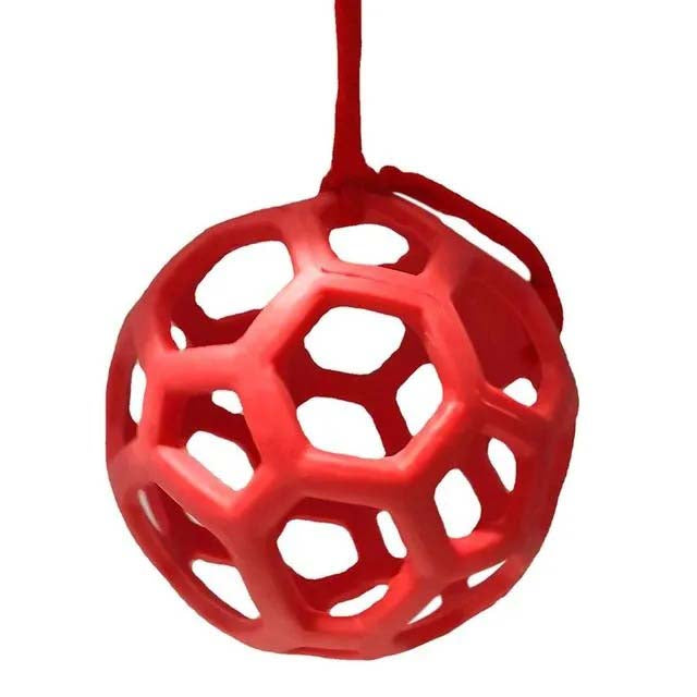Horse treat balls and hay feeder toys, multi-functional feeders, made of durable and safe materials.