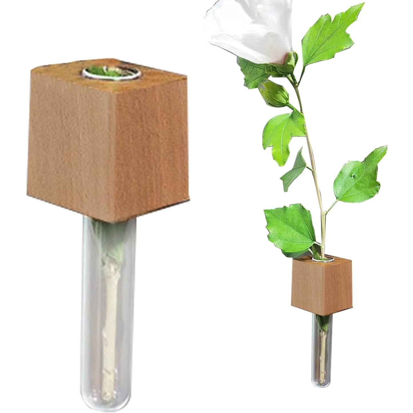 Magnetic Fridge Glass Tube Planter