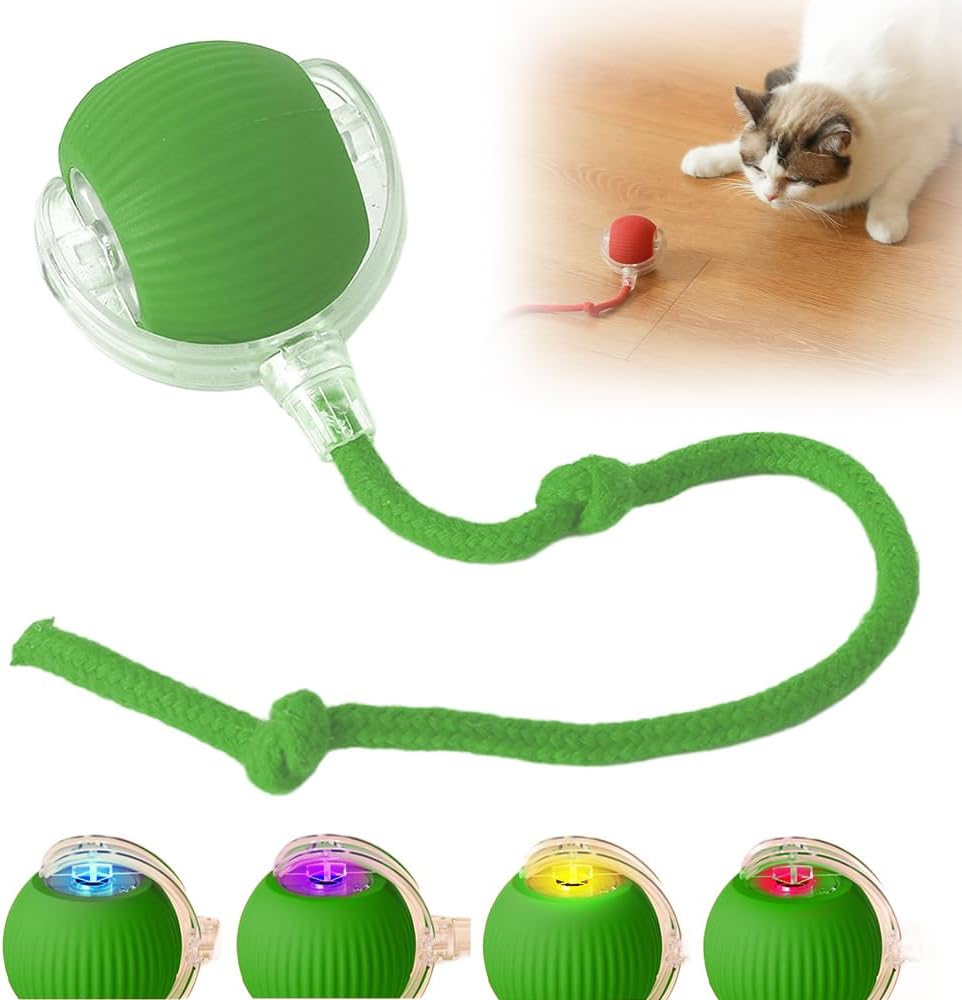 Interactive Cat Toy Ball, Active Smart Rolling Balls for Cat, Electric Toy Balls for Indoor Cats