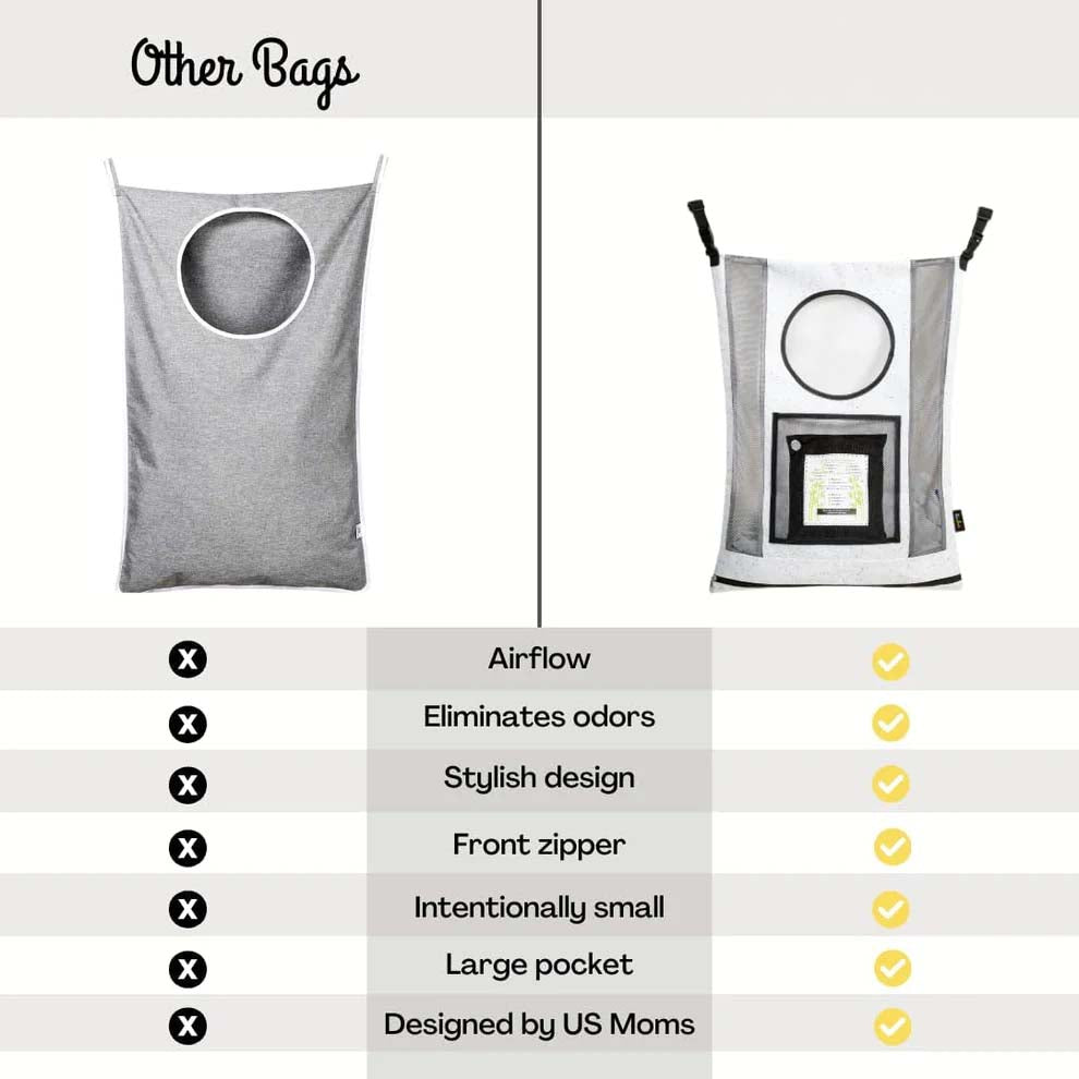 AIR PURIFYING & ODOR ELIMINATING Small Hamper for Specialty Loads - Nursery Hamper