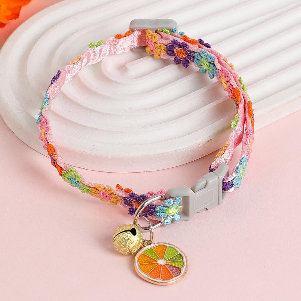 Pet Collar — Features a Safety Buckle and Bell