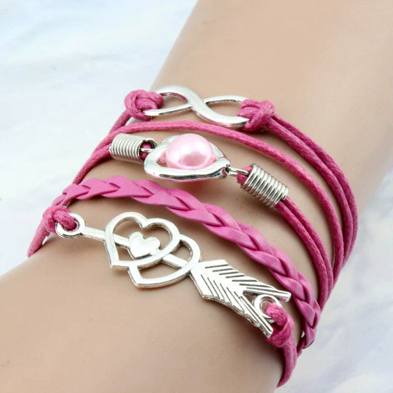 Vintage Cupid Arrow Pearl Bracelet