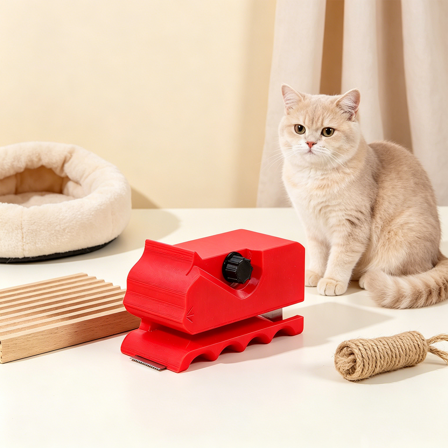 3D Printed Cat Scratch Board Cardboard Cutting Machine