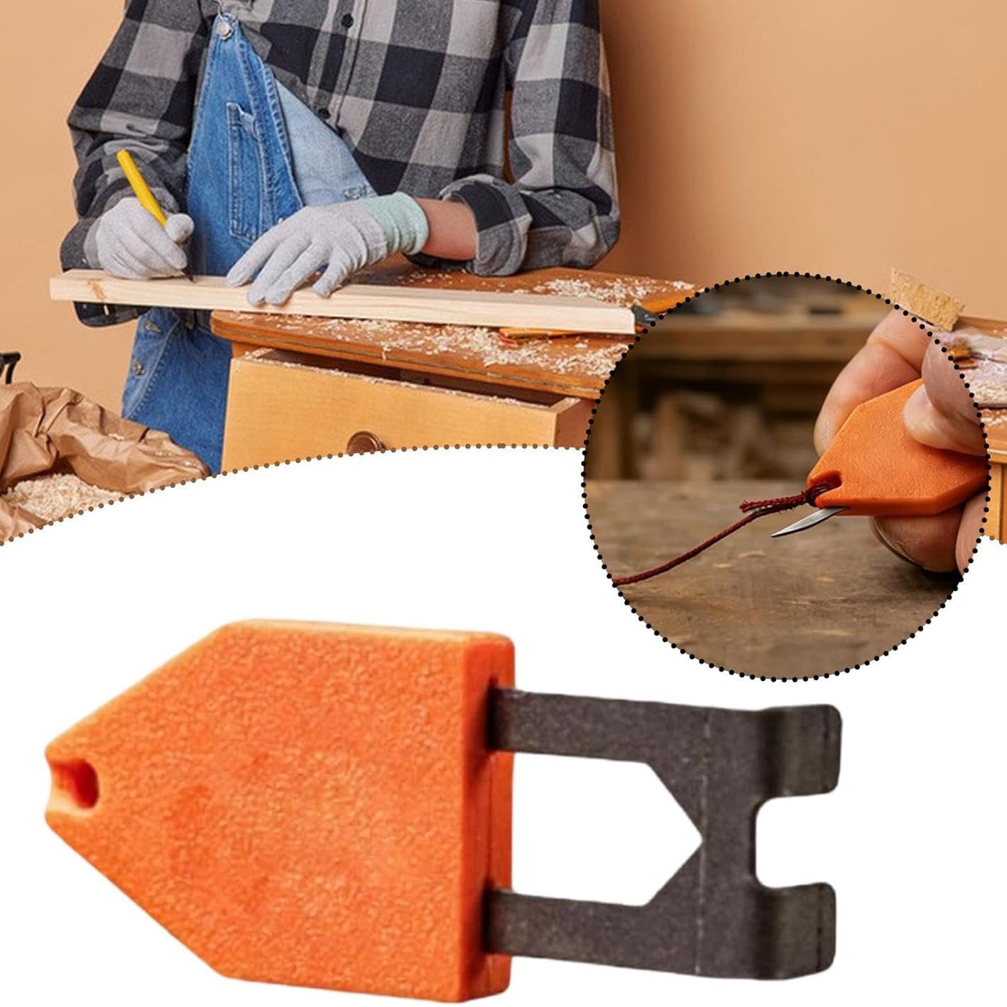 Portable Rope Anchor Hook for Woodworking & Construction
