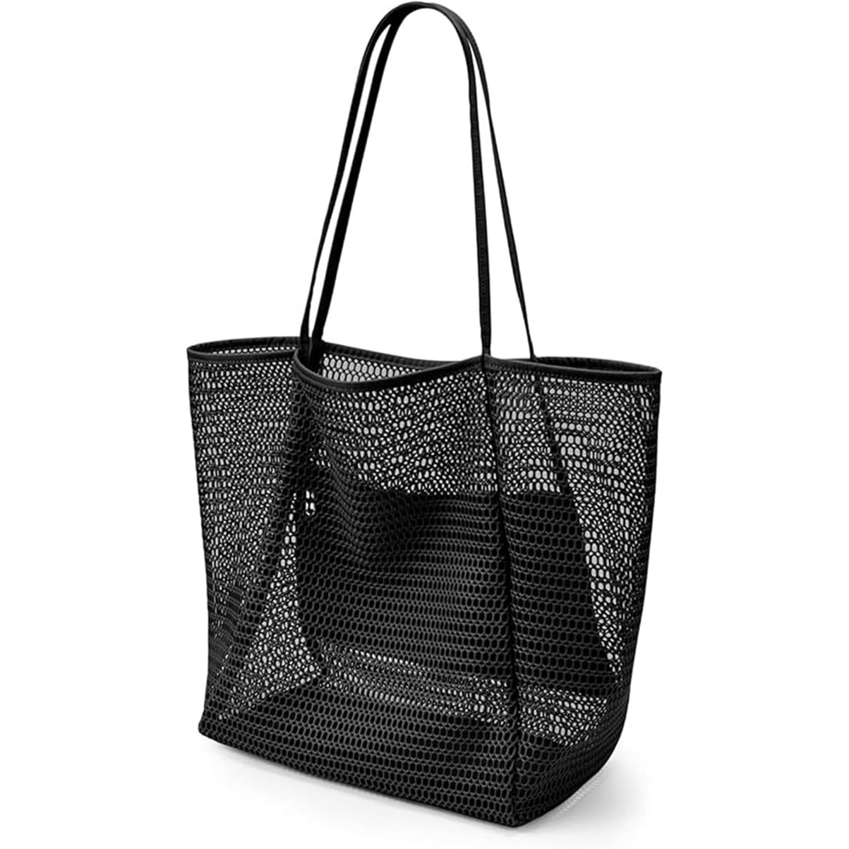 Nylon Mesh Beach Tote Bag for Travel & Vacation