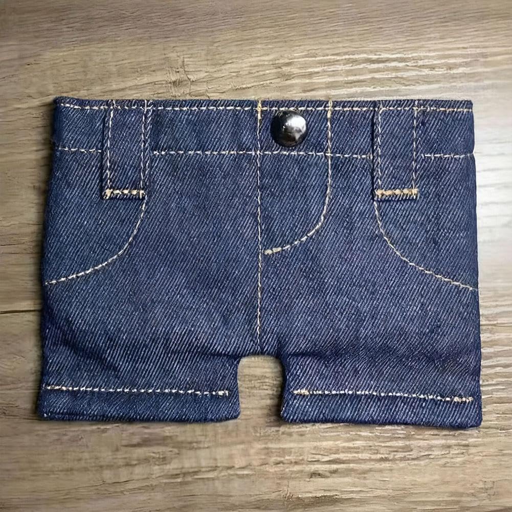 Mini Denim Jeans Wallet – Foldable Jeans-Shaped Coin Purse