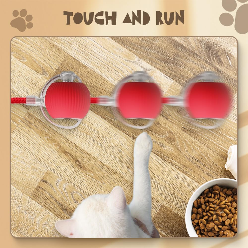 Interactive Cat Toy Ball, Active Smart Rolling Balls for Cat, Electric Toy Balls for Indoor Cats