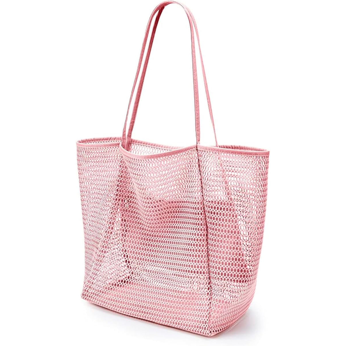 Nylon Mesh Beach Tote Bag for Travel & Vacation