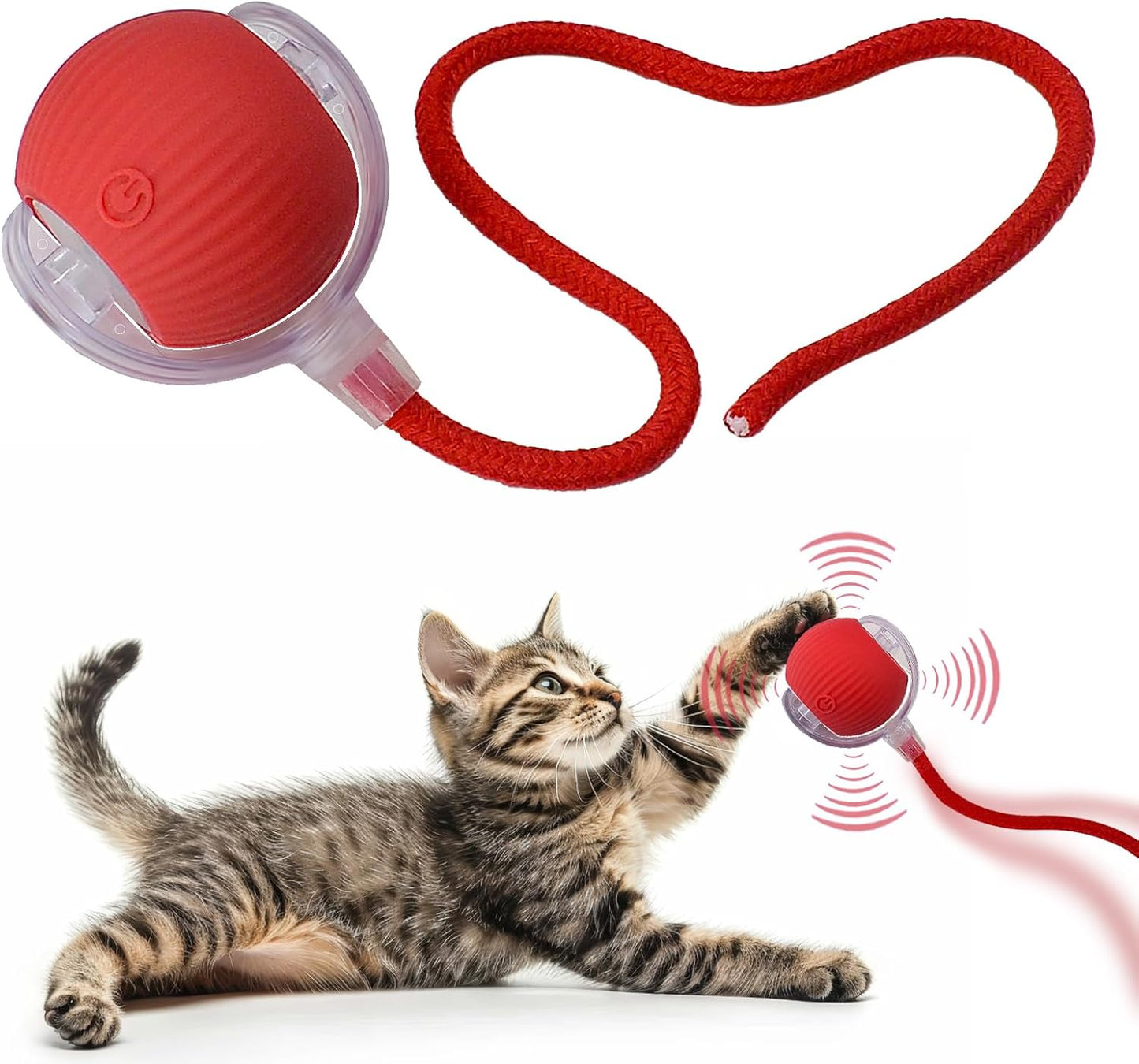 Interactive Cat Toy Ball, Active Smart Rolling Balls for Cat, Electric Toy Balls for Indoor Cats