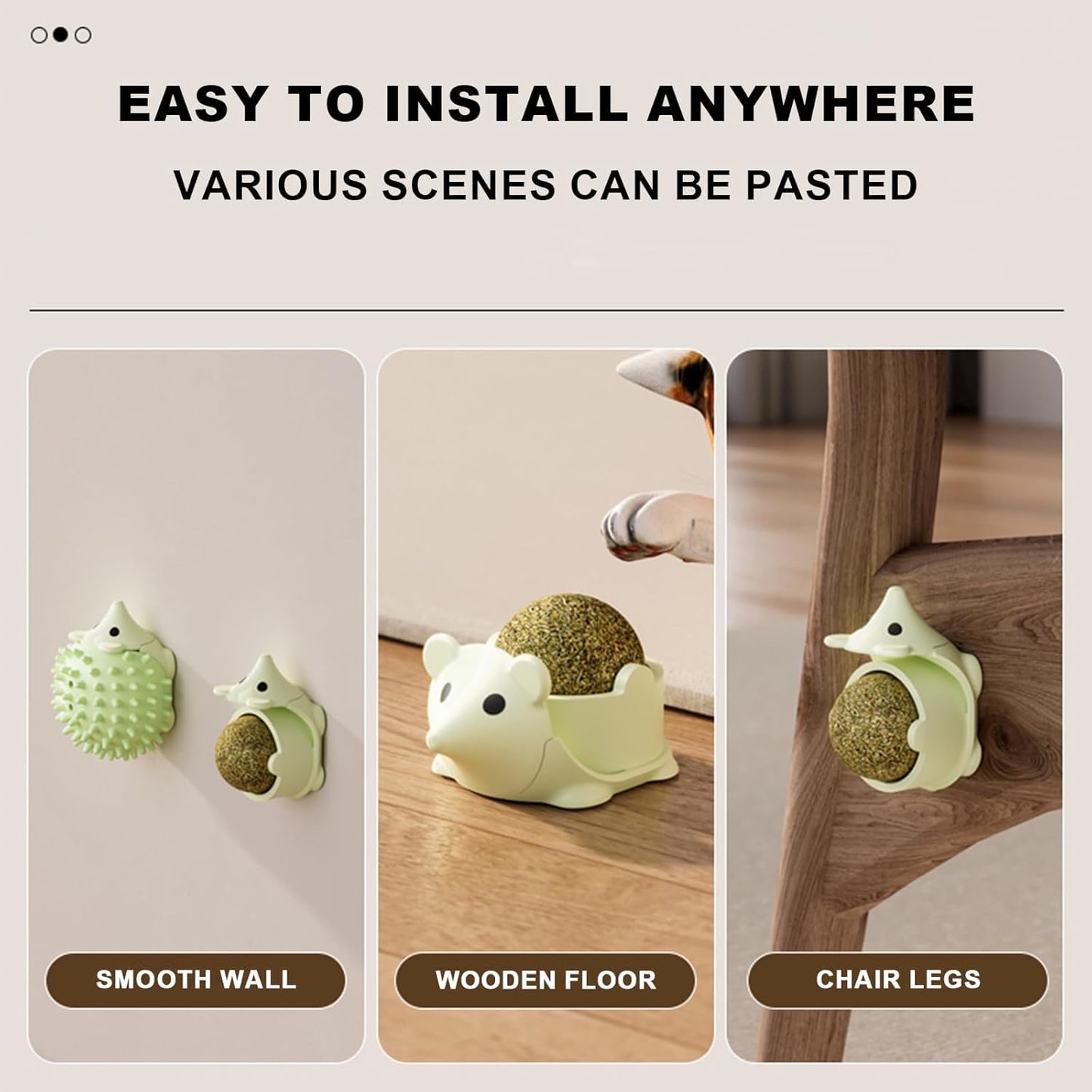 Lickable Hedgehog Catnip Toy