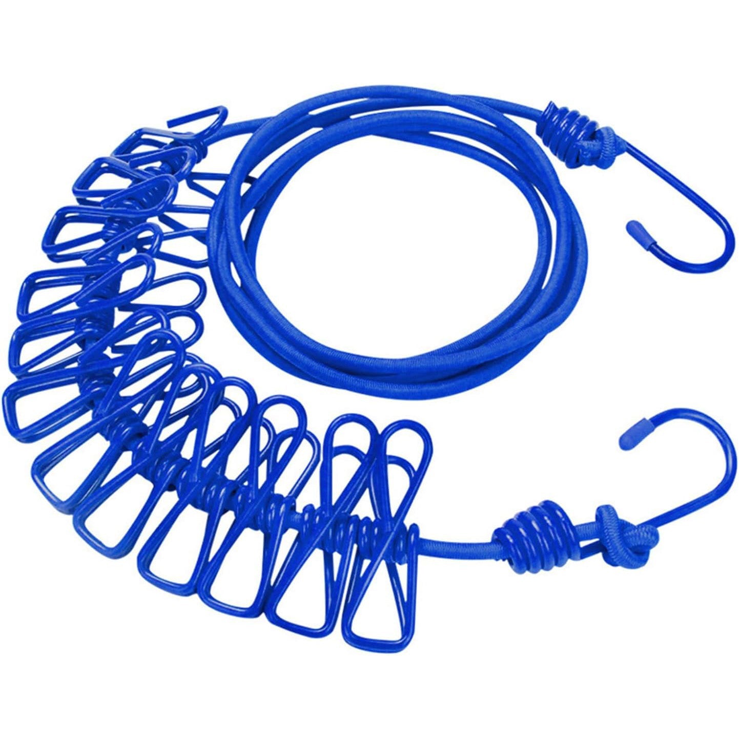 Portable Outdoor Clothesline with 12 Clips