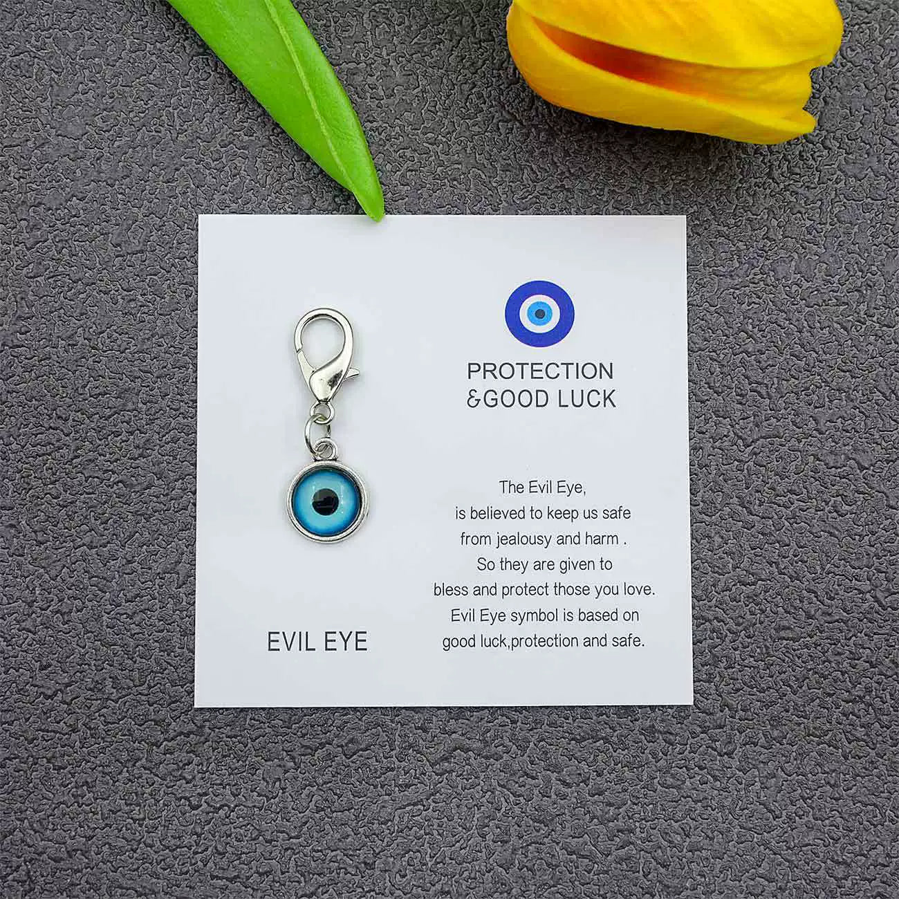 Blue Evil Eye Good Luck Keychain