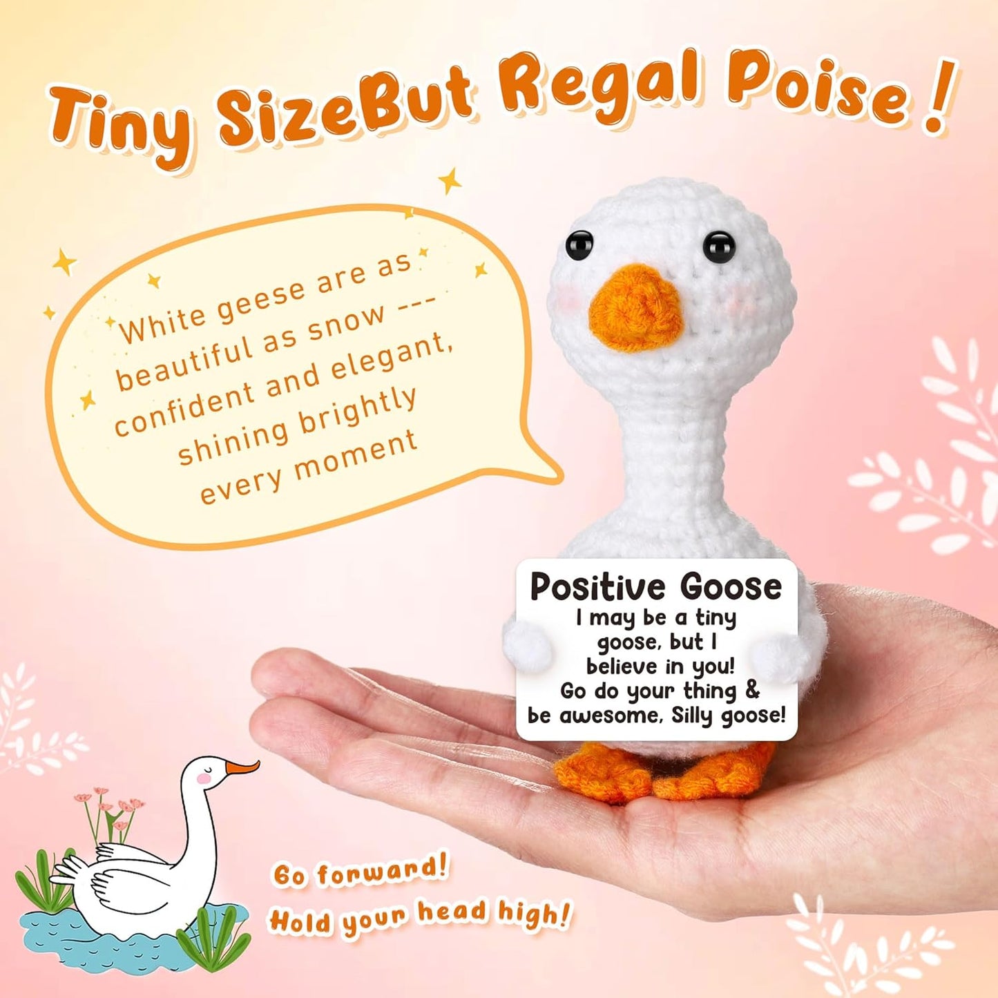 Mini goose-shaped gift for girls, a fashionable item to give as a gift to a friend.