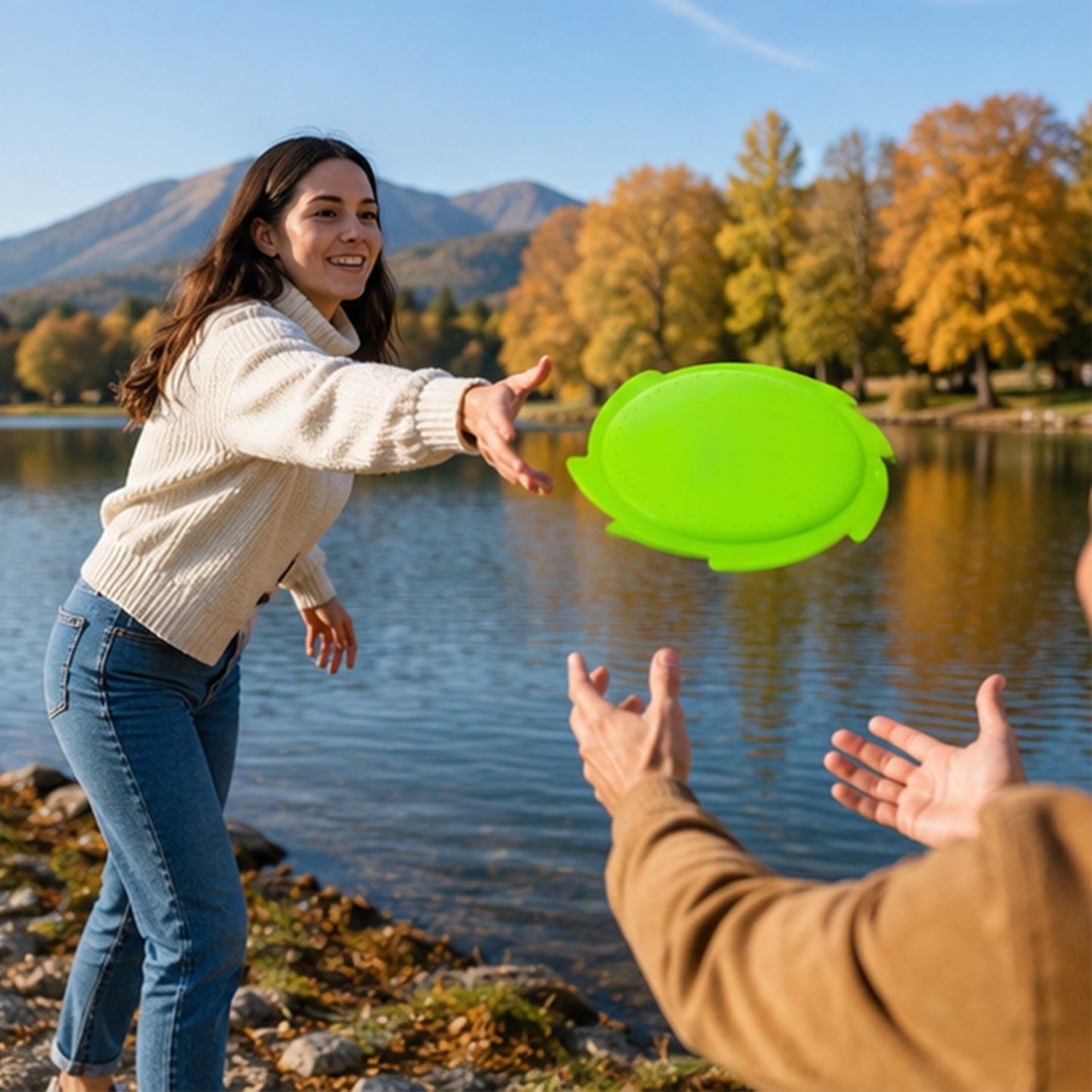 Parent-child interactive frisbee toys outdoor