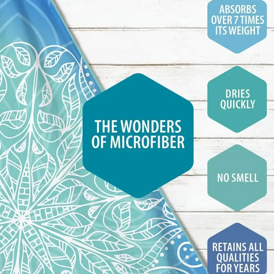 Oversized Microfiber Printed Beach Towel