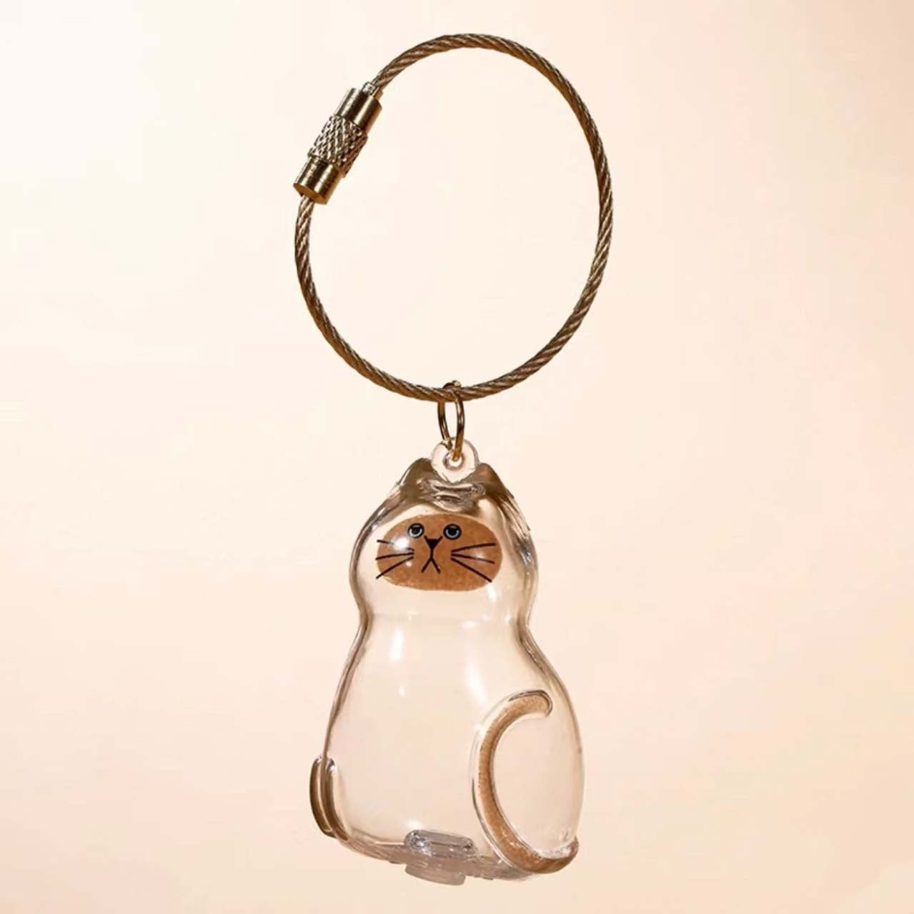 Cat Hair Storage Bottle,Keychain for Collecting Cat and Dog Hair, Cute Pet Memorial Gifts