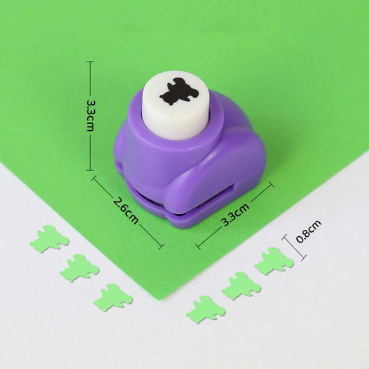 Portable handheld paper punch, DIY scrapbook punch, suitable for greeting cards and artwork making.