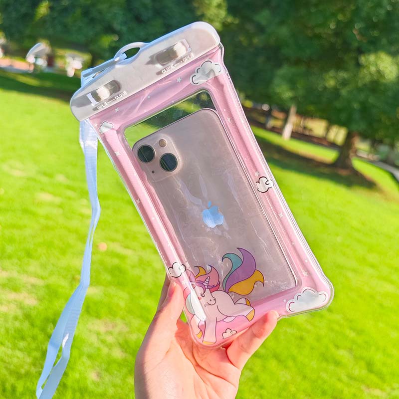 Waterproof phone pouch, touchscreen compatible, suitable for swimming, beach, and other occasions (many styles to choose from)