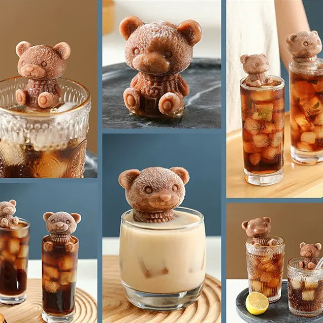 Cute Bear Silicone Ice Cube Mold