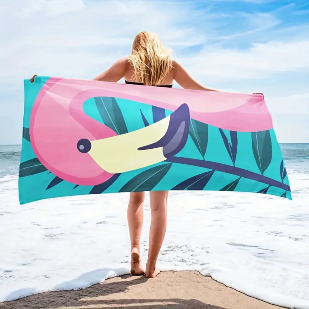 Oversized Microfiber Printed Beach Towel